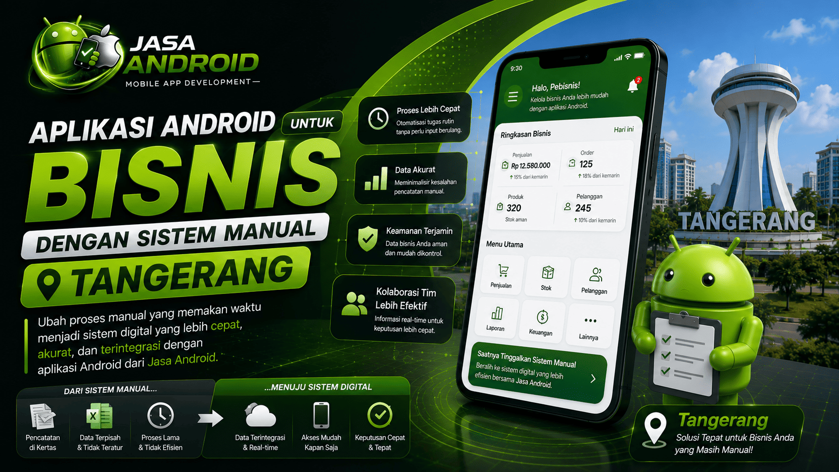 Jasa Pembuatan Aplikasi Android untuk Bisnis dengan Sistem Manual Tangerang: Solusi Automisasi Bisnis Modern yang Lebih Efisien